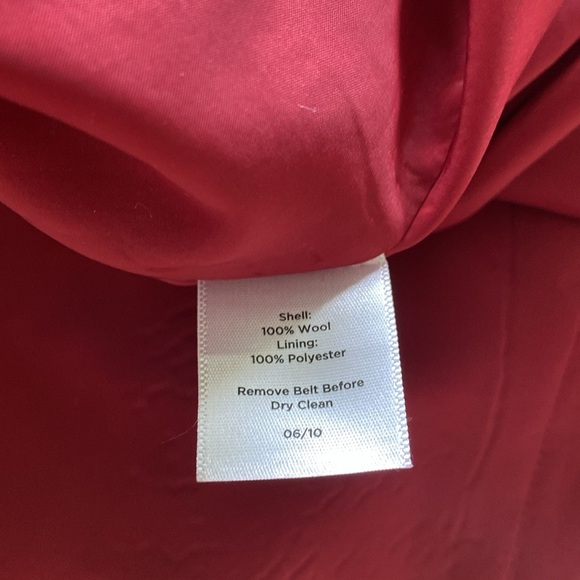 Talbots Red Wool Sleeveless Sheath Dress - Picture 6 of 6